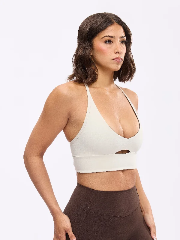 Reversible Nubre Crop - Bone and Cold Brew