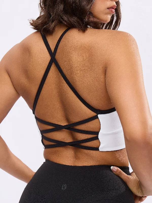 Reversible Nubre Crop - Onyx Black and White