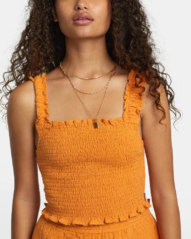 Terrace Tank Top - Tangerine