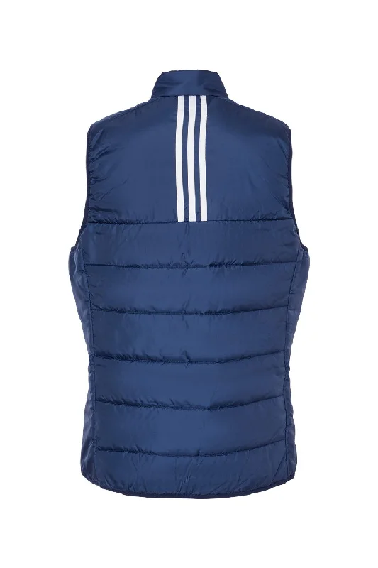 Adidas Womens Full Zip Puffer Vest - Team Navy Blue - NEW