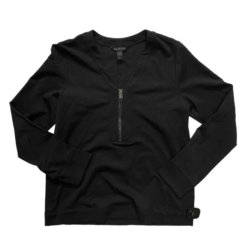 Athletic Jacket By Athleta In Black, Size: M