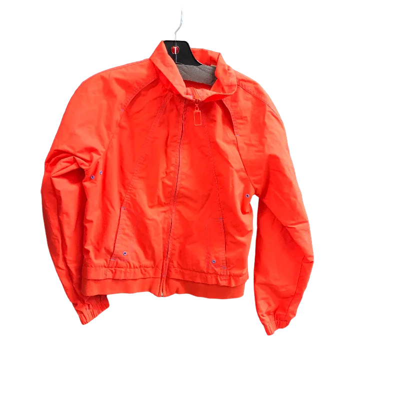 Athletic Jacket By Cmc In Orange, Size: M