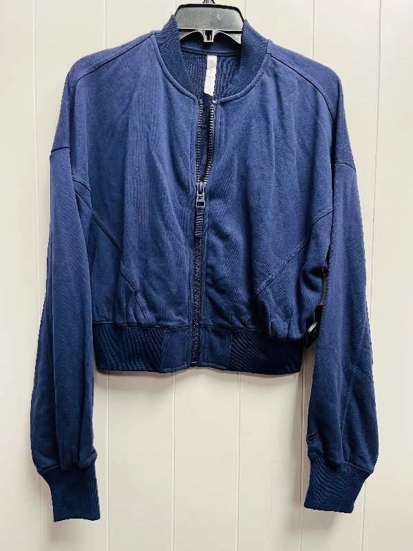 Athletic Jacket By Fabletics In Blue, Size: S