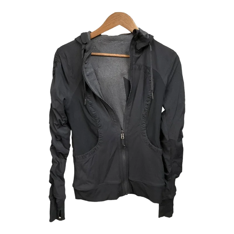 Athletic Jacket By Lululemon In Black, Size: S