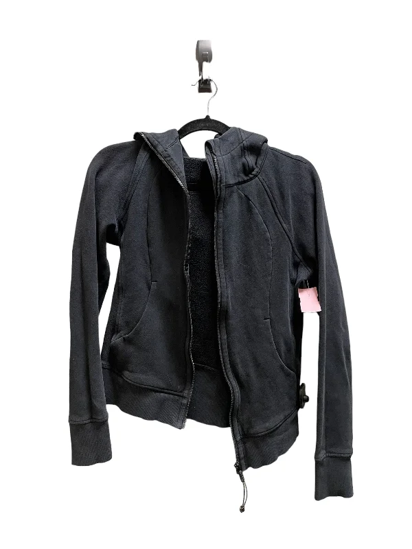 Athletic Jacket By Lululemon In Black, Size: S