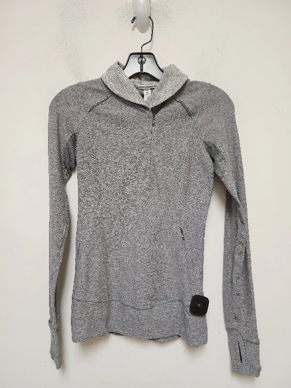 Athletic Jacket By Lululemon In Grey, Size: 2