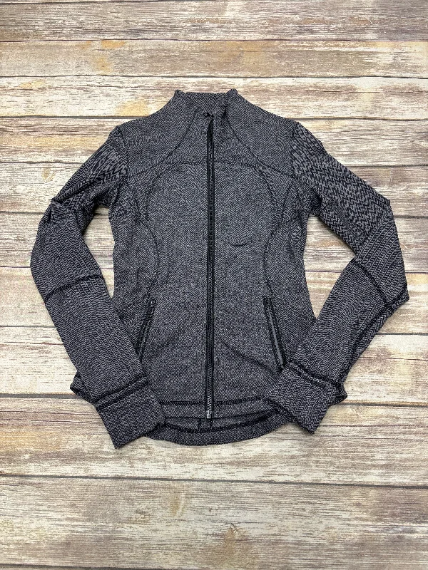 Athletic Jacket By Lululemon In Grey, Size: S