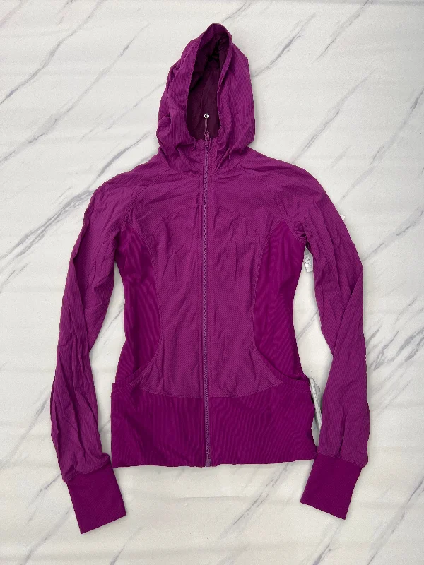 Athletic Jacket By Lululemon In Pink, Size: 4