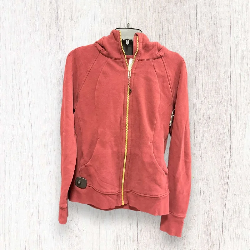 Athletic Jacket By Lululemon In Red, Size: M