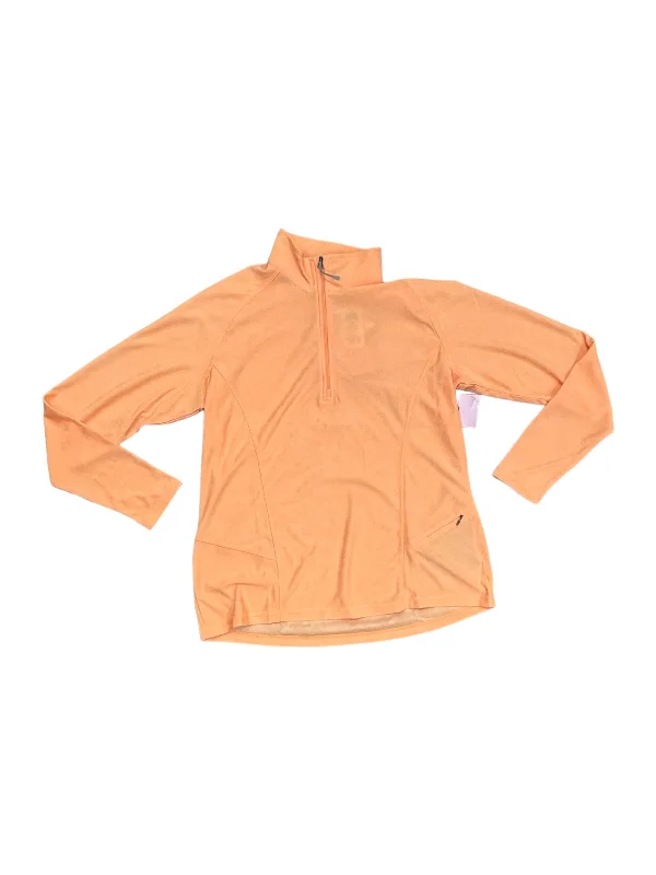 Athletic Jacket By Storm In Orange, Size: L