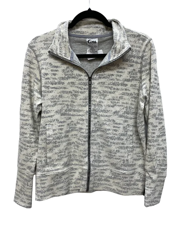 Athletic Jacket By Zyia In Grey, Size: M