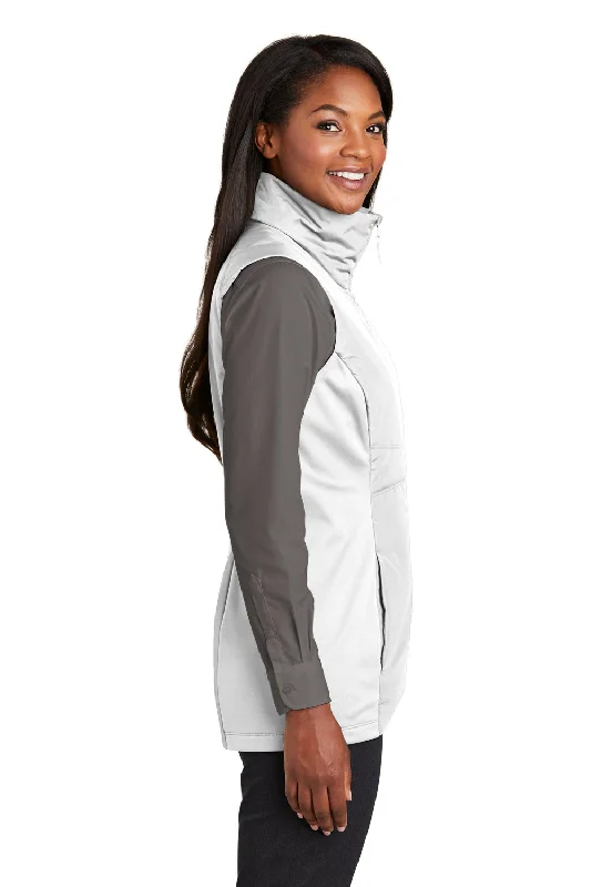 Port Authority Womens Collective Wind & Water Resistant Full Zip Vest - White