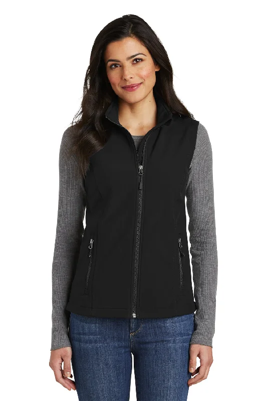 Port Authority Womens Core Wind & Water Resistant Full Zip Vest - Black