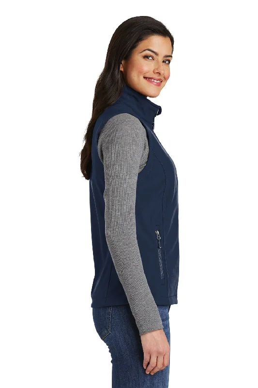 Port Authority Womens Core Wind & Water Resistant Full Zip Vest - Dress Navy Blue