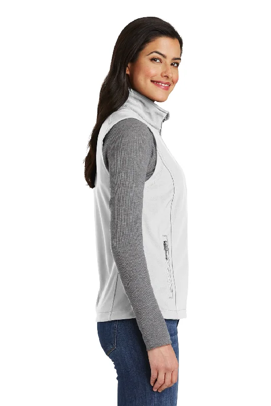 Port Authority Womens Core Wind & Water Resistant Full Zip Vest - Marshmallow White