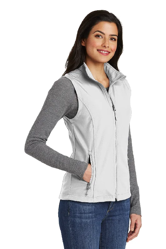 Port Authority Womens Core Wind & Water Resistant Full Zip Vest - Marshmallow White