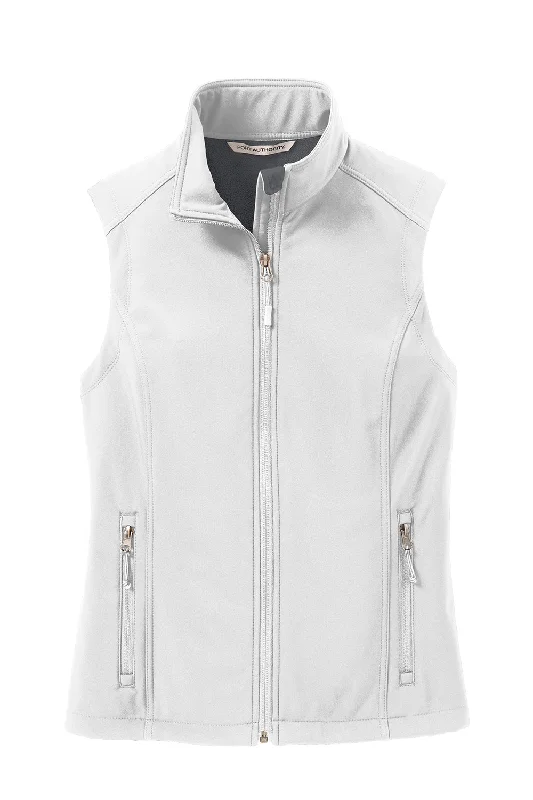 Port Authority Womens Core Wind & Water Resistant Full Zip Vest - Marshmallow White