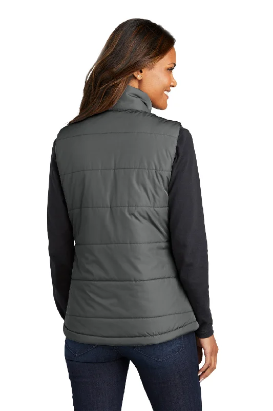 Port Authority Womens Water Resistant Full Zip Puffer Vest - Shadow Grey