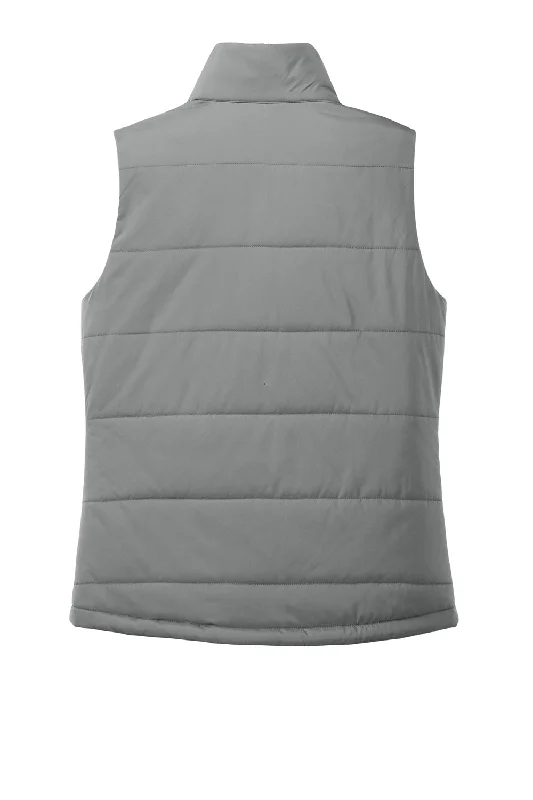 Port Authority Womens Water Resistant Full Zip Puffer Vest - Shadow Grey