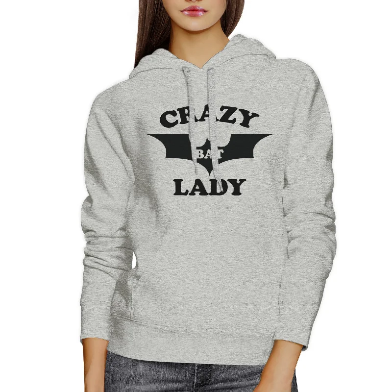 Crazy Bat Lady Grey Hoodie