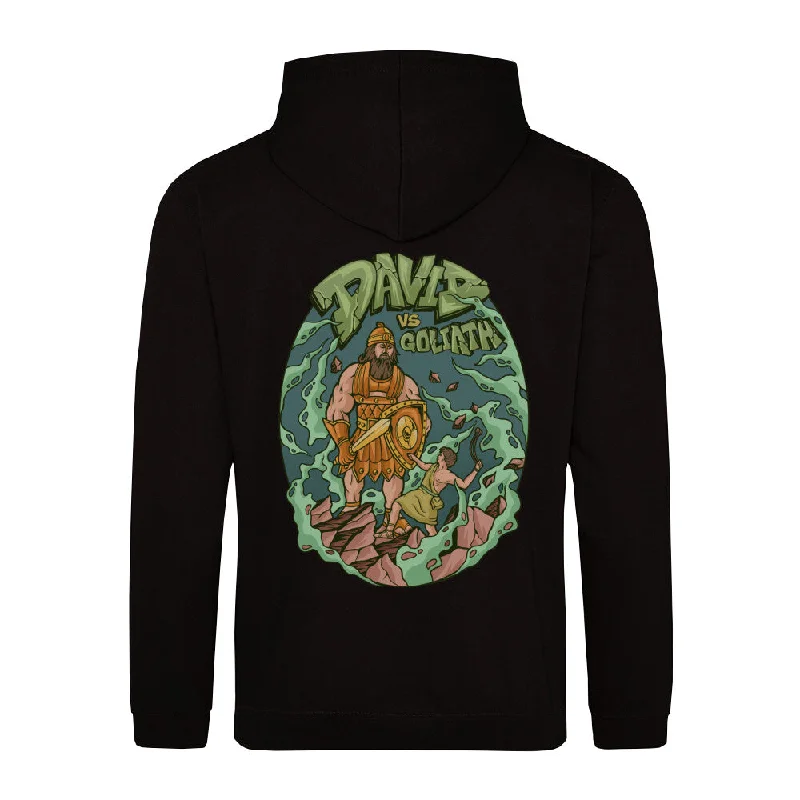 David vs. Goliath Hoodie BackPrint