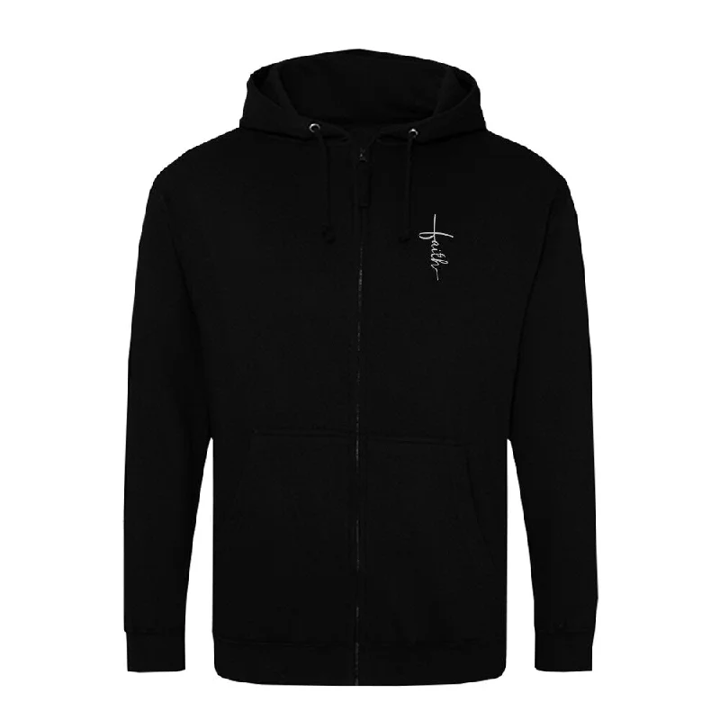 Faith Cross Zipper Hoodie Summer SALE