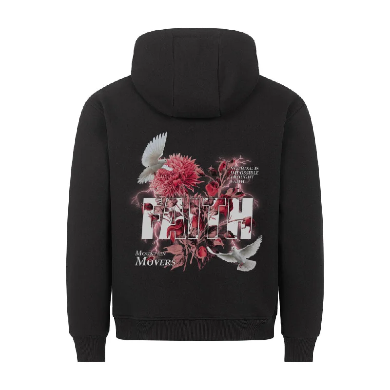 Faith Flower Hoodie BackPrint