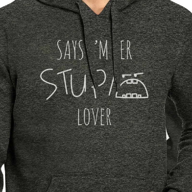 Her Stupid Lover And My Stupid Lover Matching Couple Dark Grey Hoodie