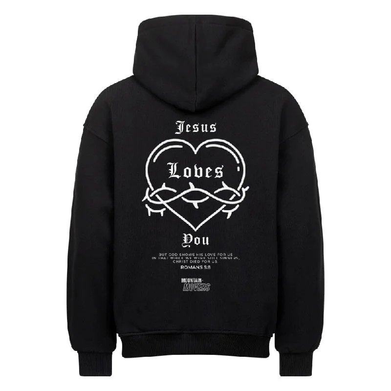 Jesus Loves you Simple Oversized Hoodie Simple