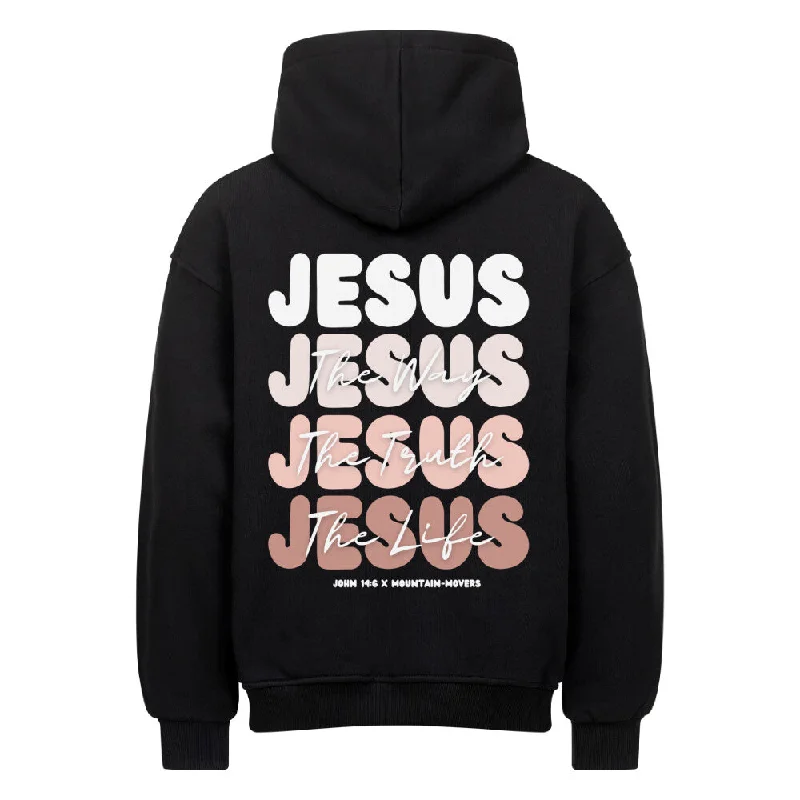 Jesus x John 14:6 Oversized Hoodie BackPrint