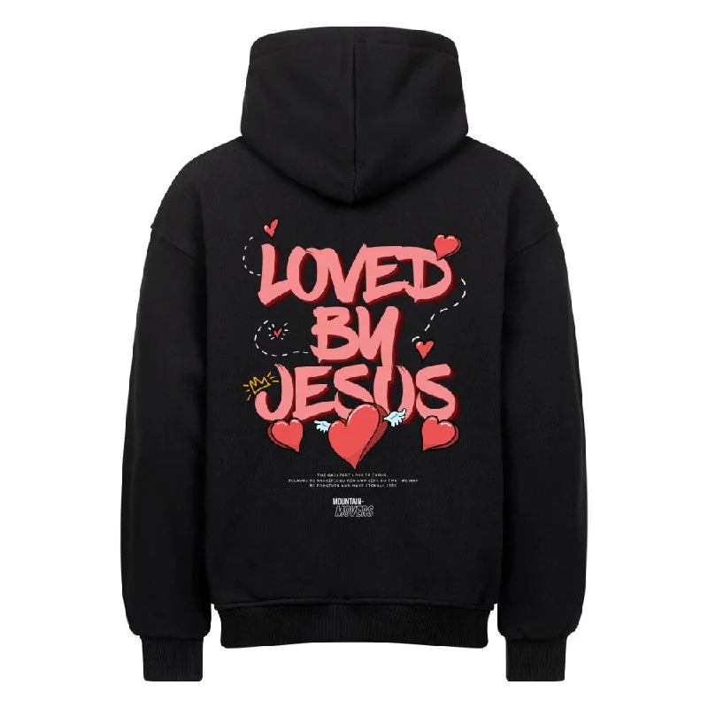 Loved By Jesus Oversized Hoodie Backprint