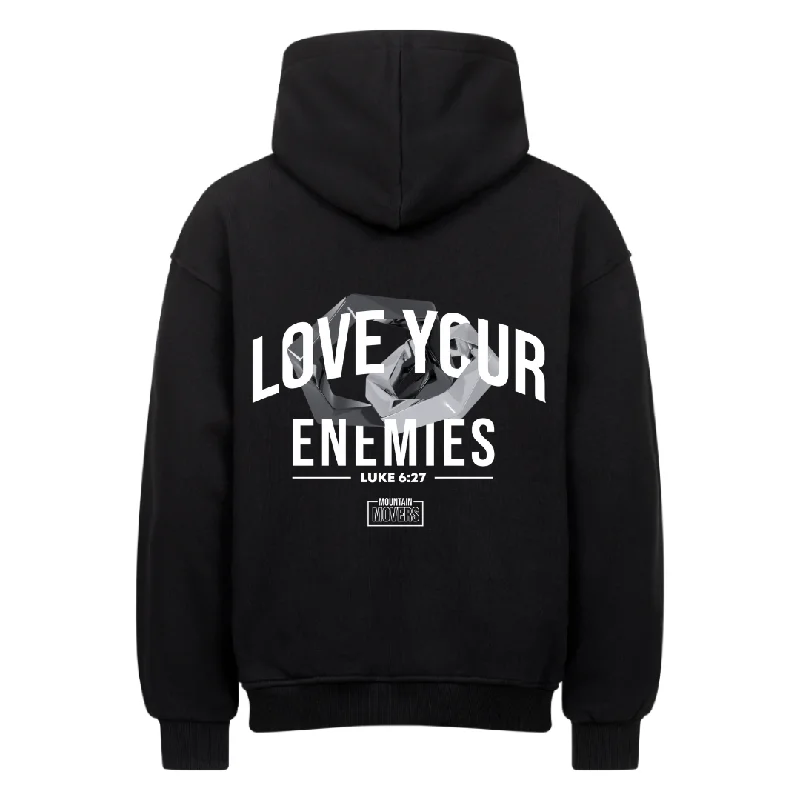 LOVE YOUR ENEMIES OVERSIZE HOODIE BackPrint