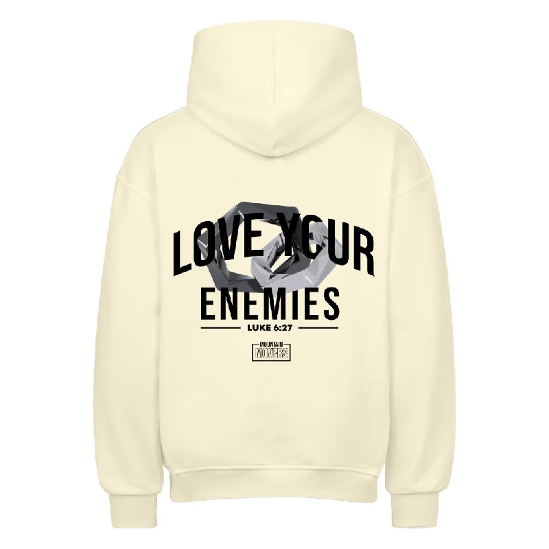 LOVE YOUR ENEMIES OVERSIZE HOODIE BackPrint