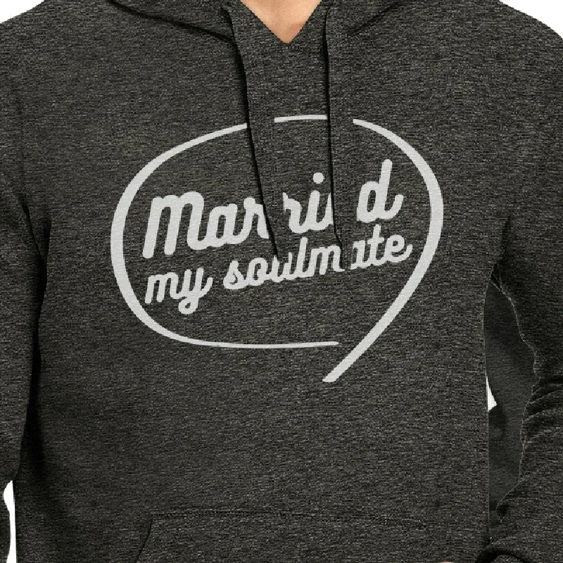 Married My Soulmate Matching Couple Dark Grey Hoodie