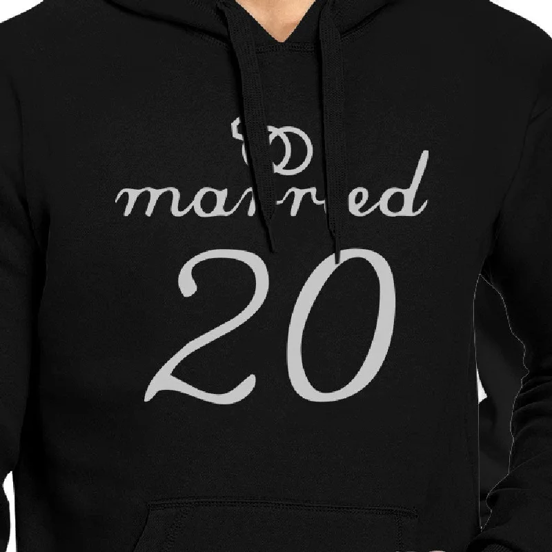 Married Since Custom Matching Couple Black Hoodie