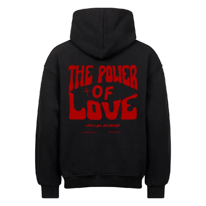 Power of Love Backprint Oversized Hoodie