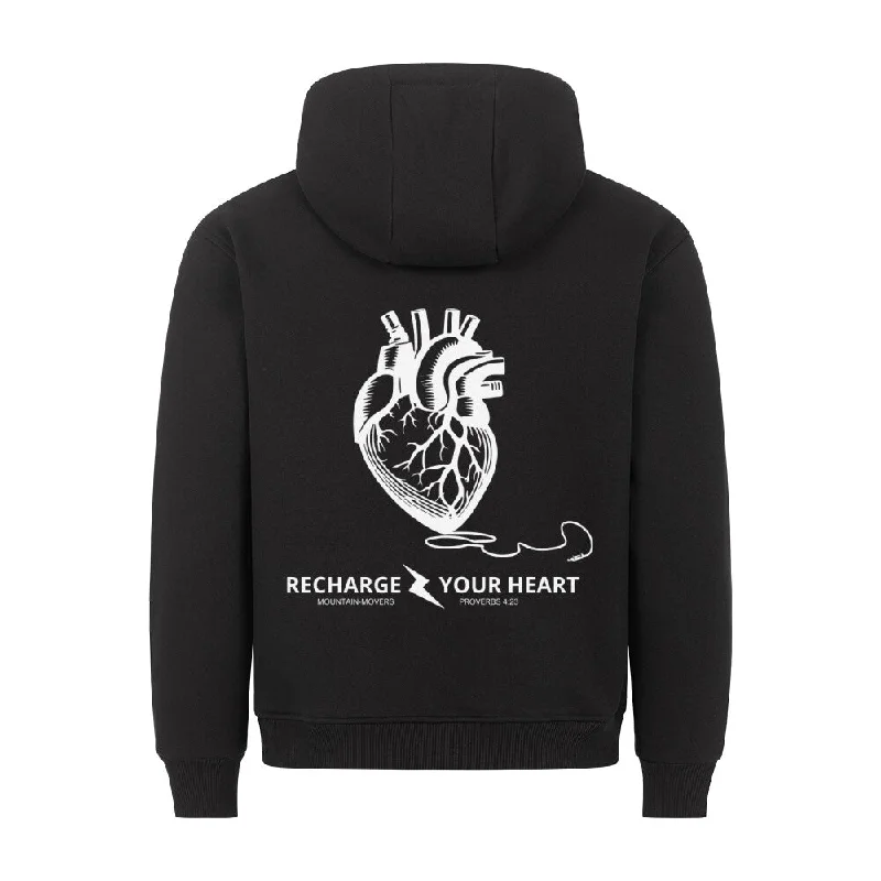 Recharge your Heart Hoodie BackPrint