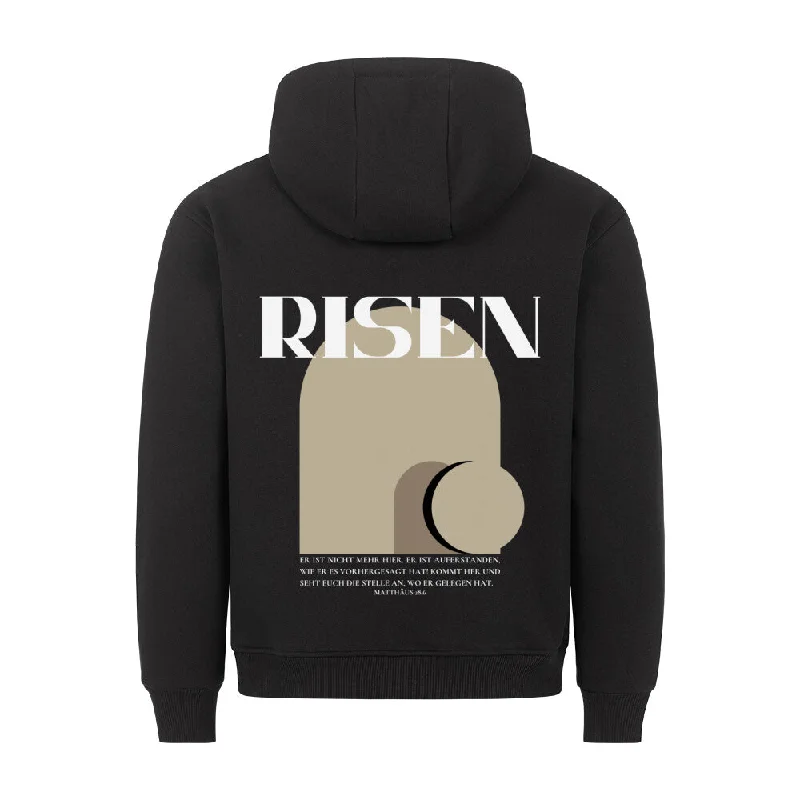 Risen Matthäus 28,6 Hoodie BackPrint