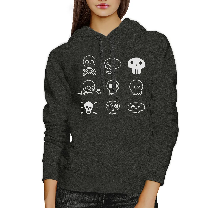 Skulls Dark Grey Hoodie