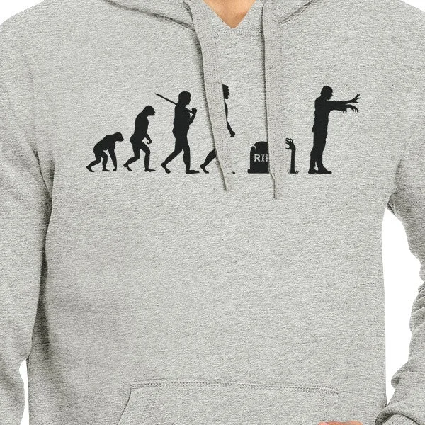 Zombie Evolution Grey Hoodie