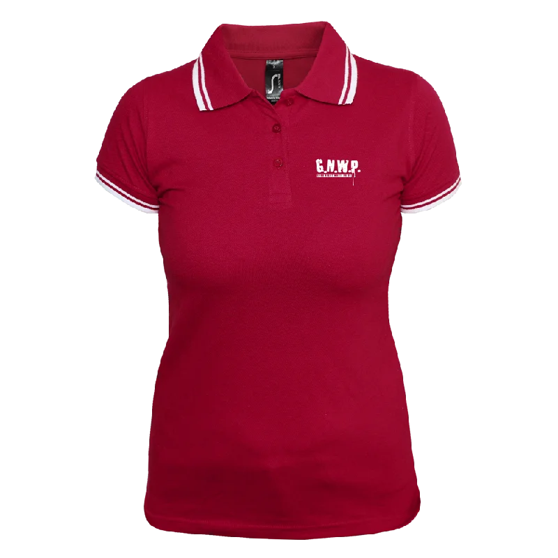 G.N.W.P. Girly Contrast Polo (rot/weiß)