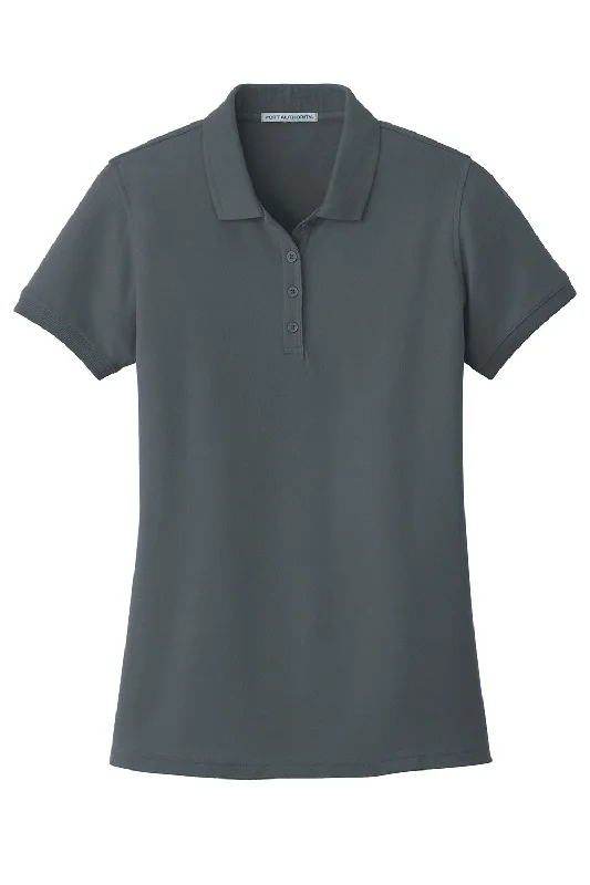 Port Authority Womens Core Classic Short Sleeve Polo Shirt - Graphite Grey