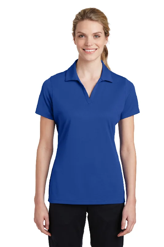 Sport-Tek Womens RacerMesh Moisture Wicking Short Sleeve Polo Shirt - True Royal Blue