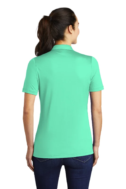 Sport-Tek Womens Moisture Wicking Short Sleeve Polo Shirt - Bright Seafoam Green