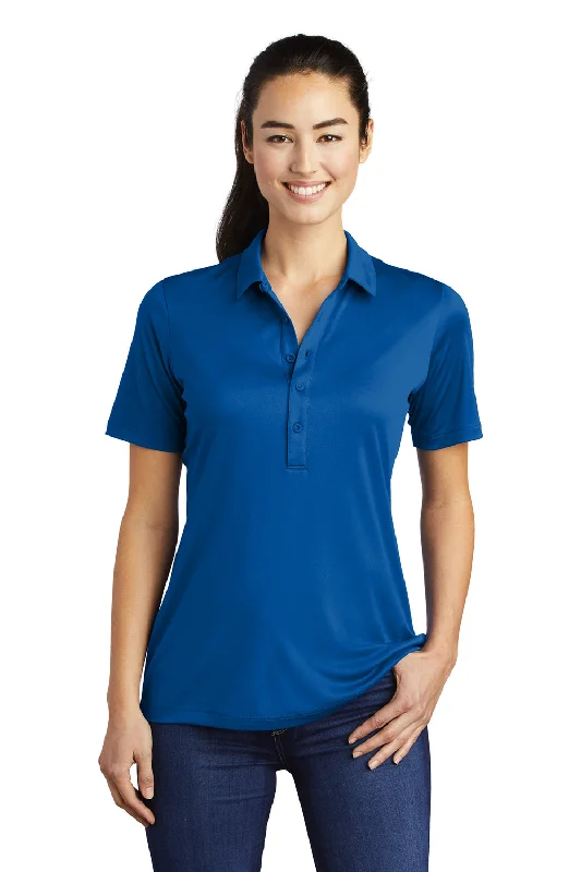 Sport-Tek Womens Moisture Wicking Short Sleeve Polo Shirt - True Royal Blue