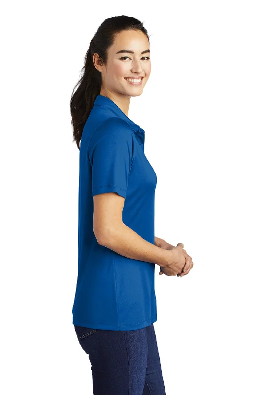 Sport-Tek Womens Moisture Wicking Short Sleeve Polo Shirt - True Royal Blue