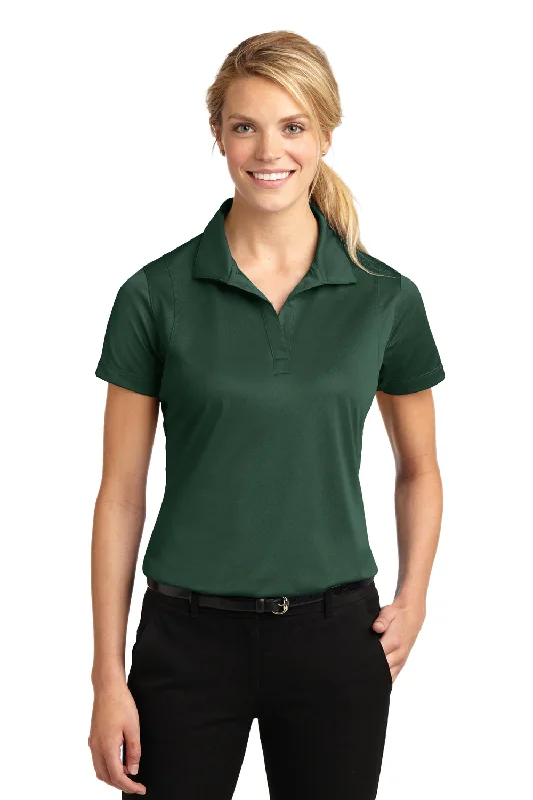 Sport-Tek Womens Sport-Wick Moisture Wicking Short Sleeve Polo Shirt - Forest Green