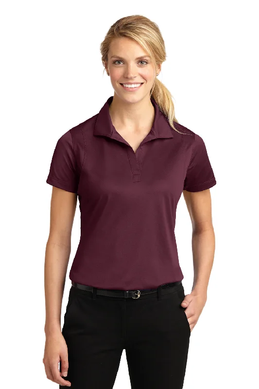 Sport-Tek Womens Sport-Wick Moisture Wicking Short Sleeve Polo Shirt - Maroon