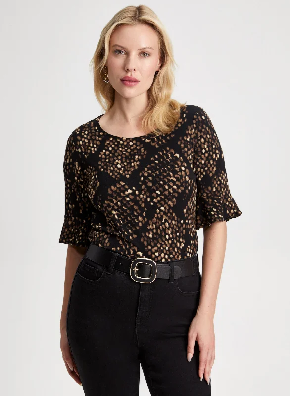 Snake Print Top