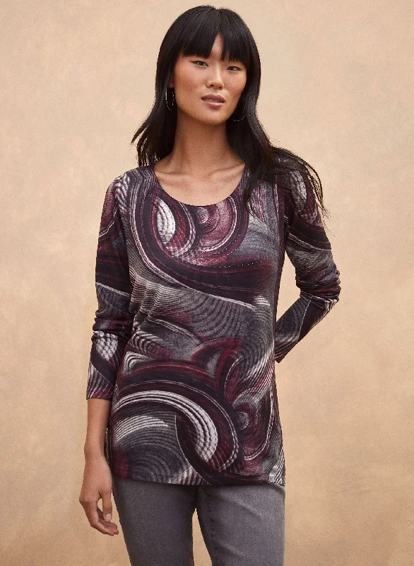 Vex - Swirl Print Top